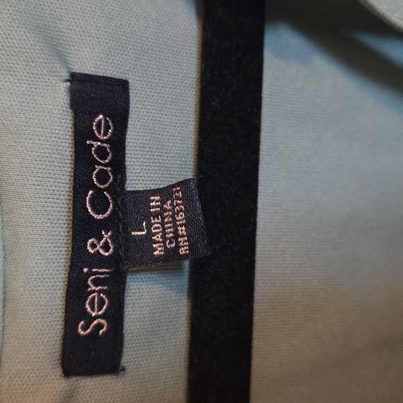 SENI & CADE Eyelet Embroidered Blouson-Sleeve Shift Dress Size Large - Picture 6 of 10